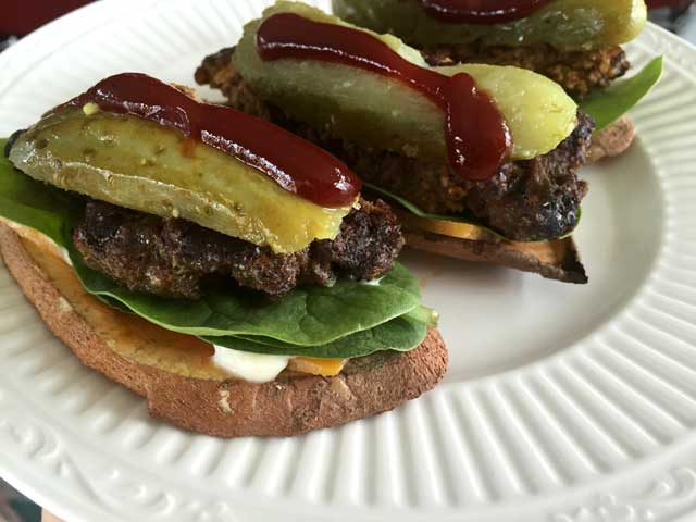 Sweet Potato Toast Hamburger