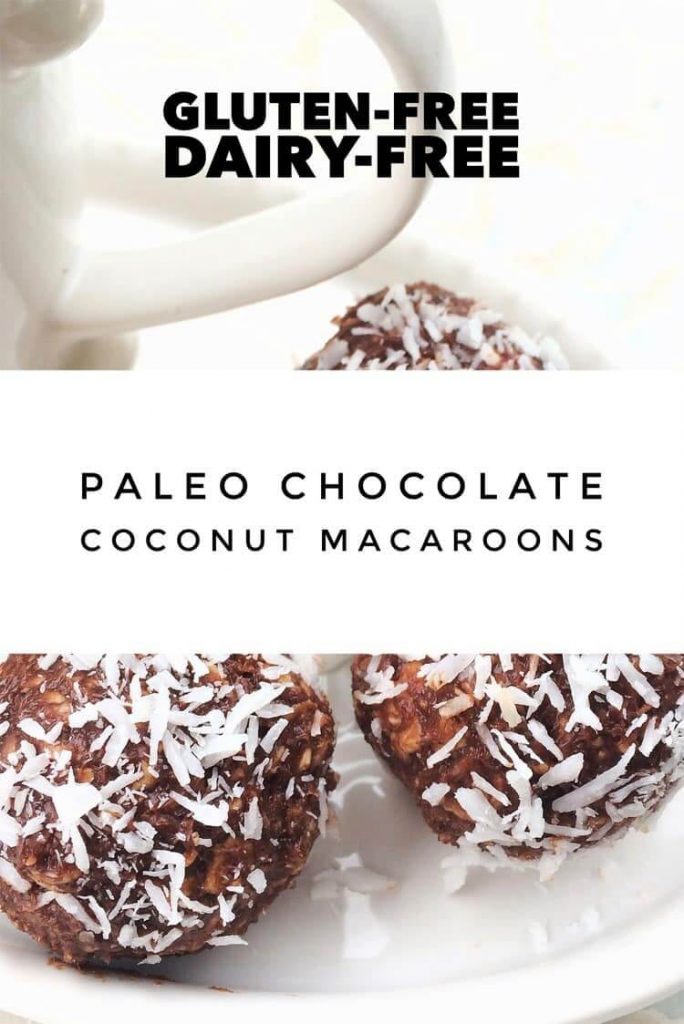 Paleo Chocolate Coconut Macaroons